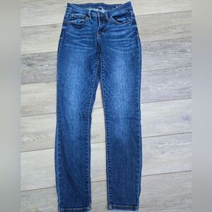 Judy Blue jeans size cropped blue jeans 5/27 skinny med rise stretchy curve